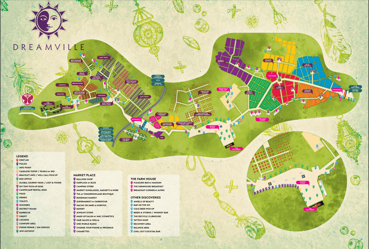 2019 Tomorrowland & Dreamville Map Festival Viewer
