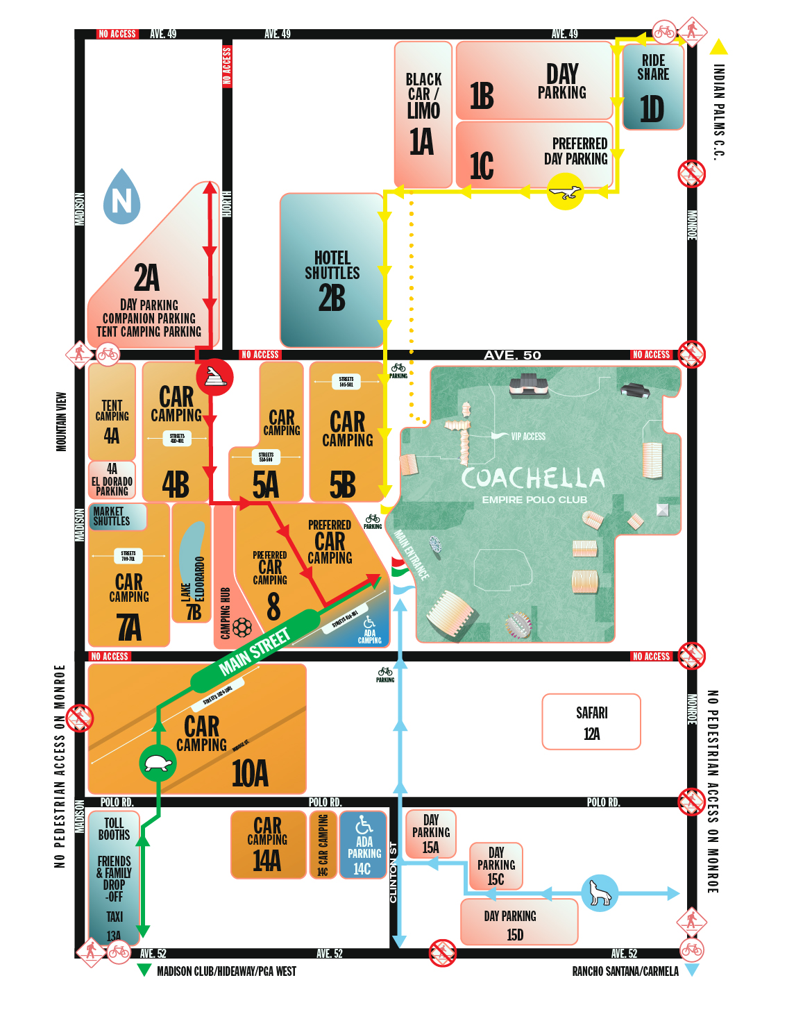 Coachella Parking Map 2023