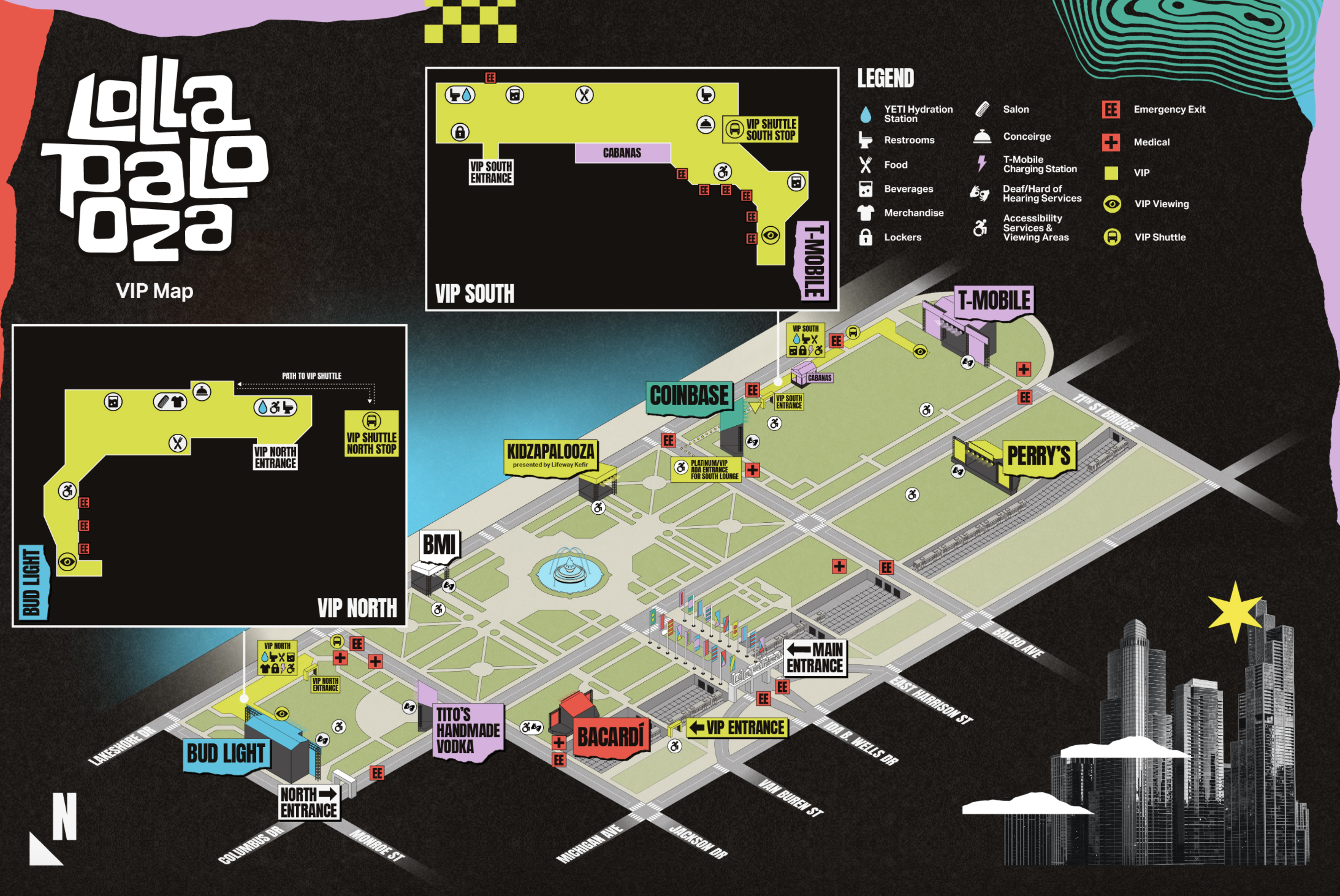 Lollapalooza Map