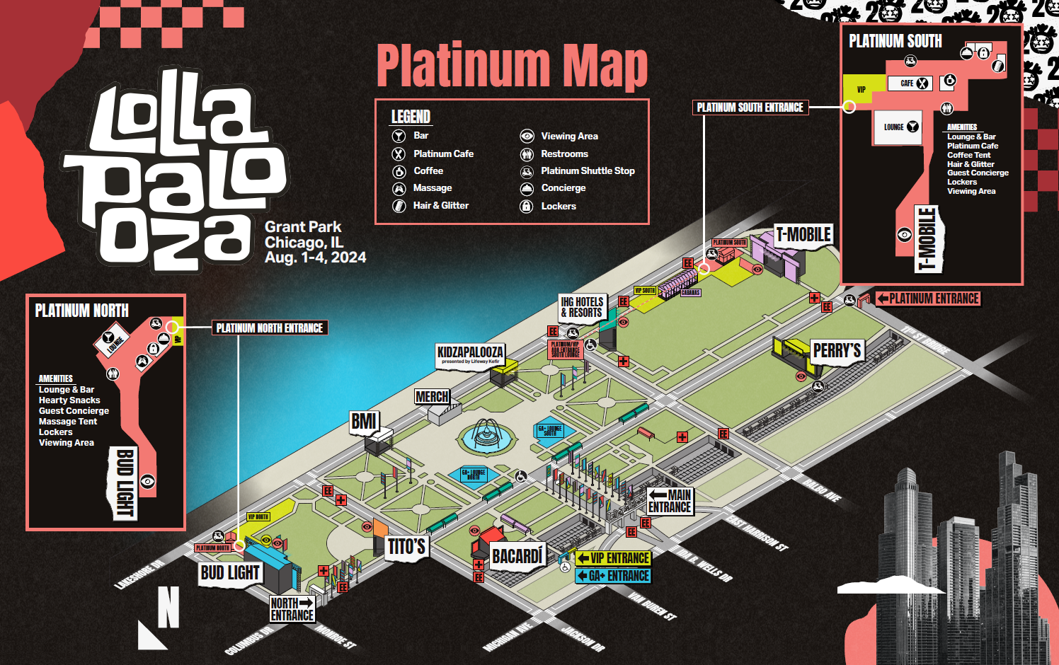 Lollapalooza Map